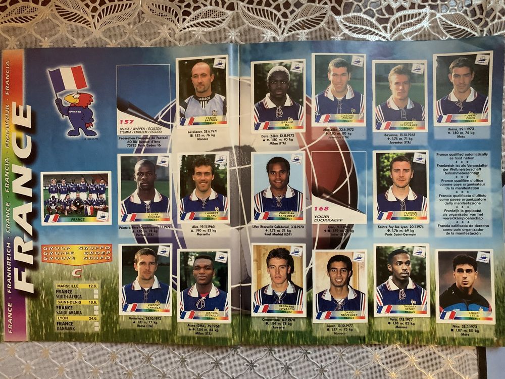 Panini Полный альбом наклеек France 98 [Чемпионат мира FIFA 1998]