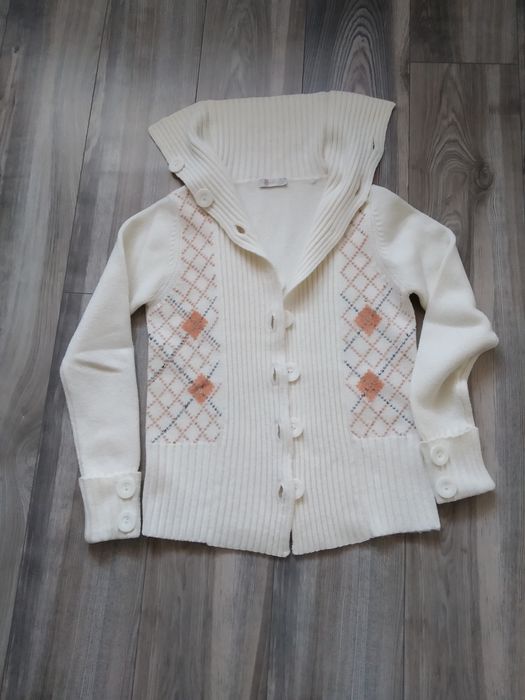 Sweter, rozpinany golf