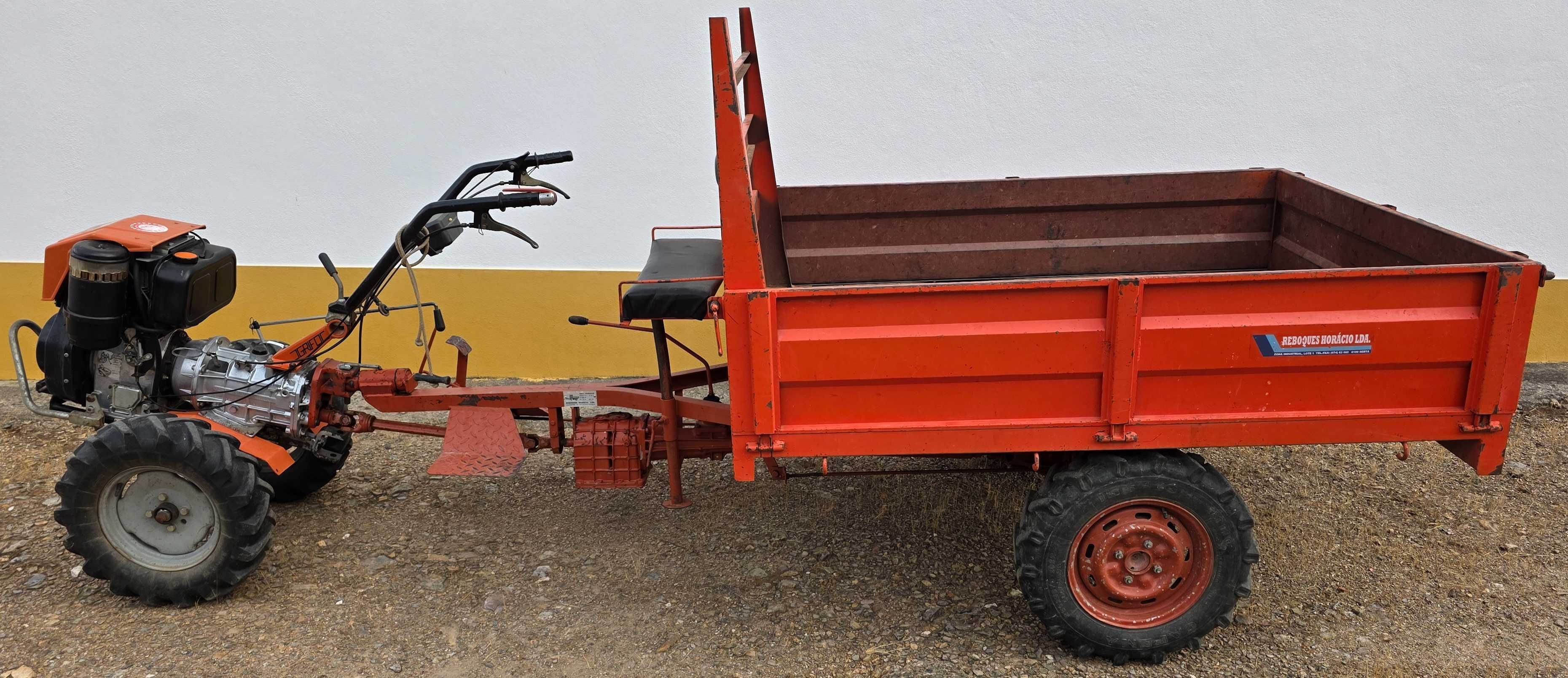 Motoenxada Lombardini 14CV 4X4 DIESEL de 2 lugares em MUITO BOM estado