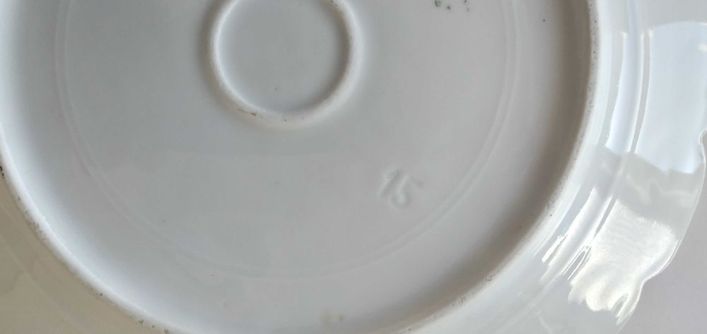 Prato Vista Alegre antigo 1881 a 1921 Séc XIX/XX Bordo Recortado