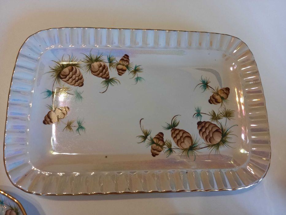 КФЗ сервіз кавовий ШИШКА Коростенський фарфор 16 пр. 6 персон позолота