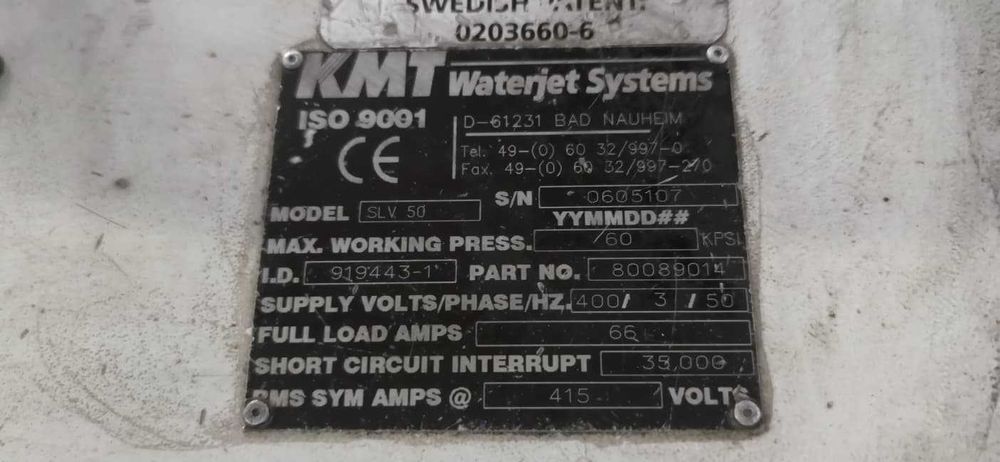 WaterJet pompa KMT SLV50