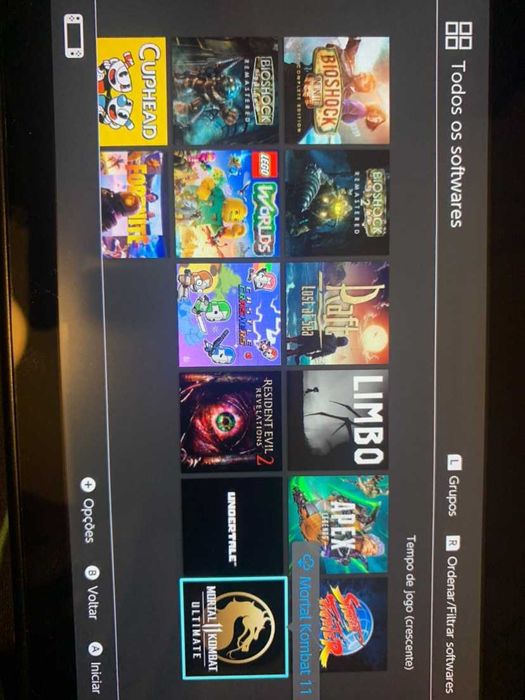 Nintendo Switch + 12 jogos + 256GB