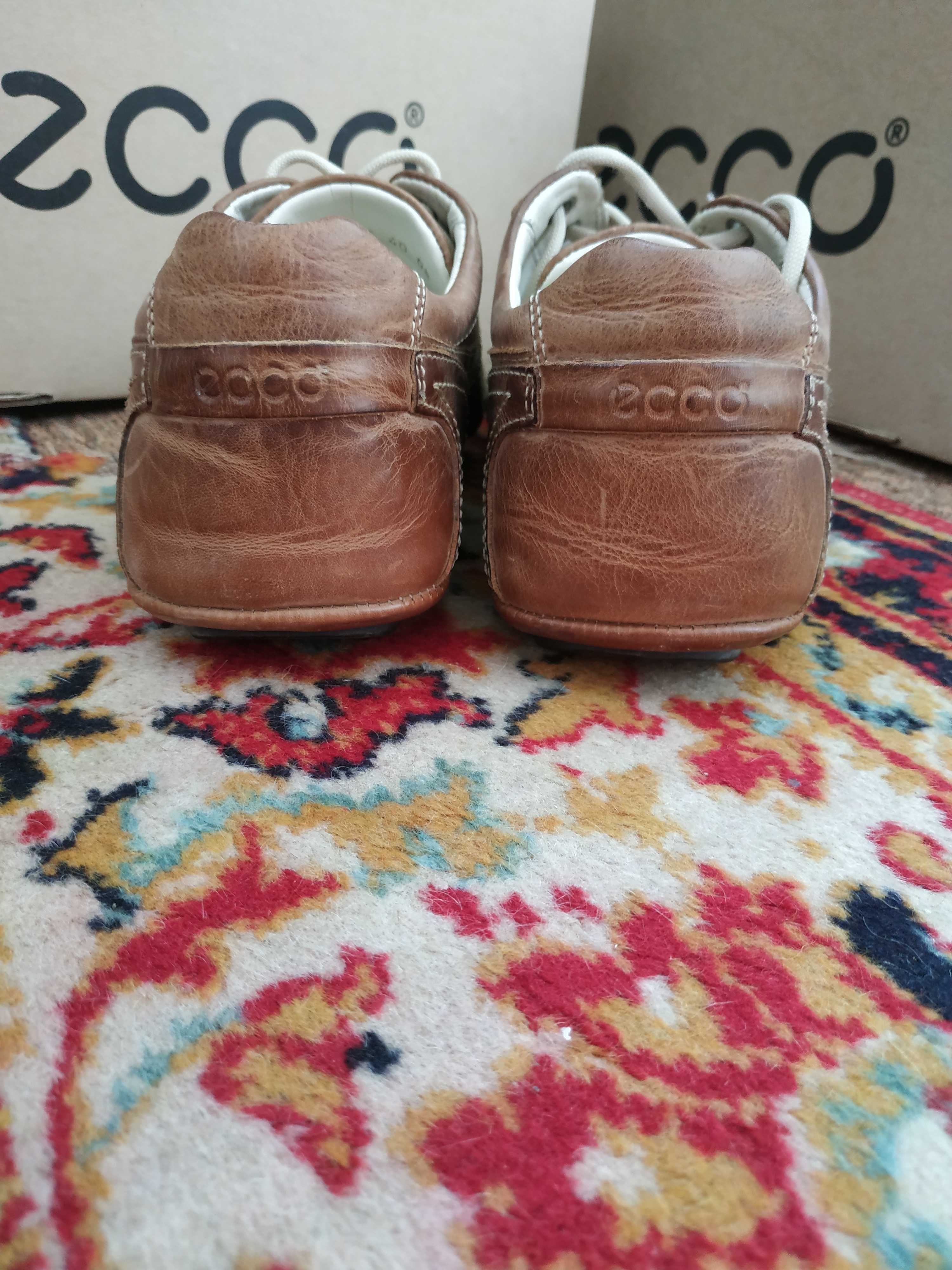 Кожаные Туфли, мокасины, слипоны   ECCO Casual 40р. Оригинал!!!