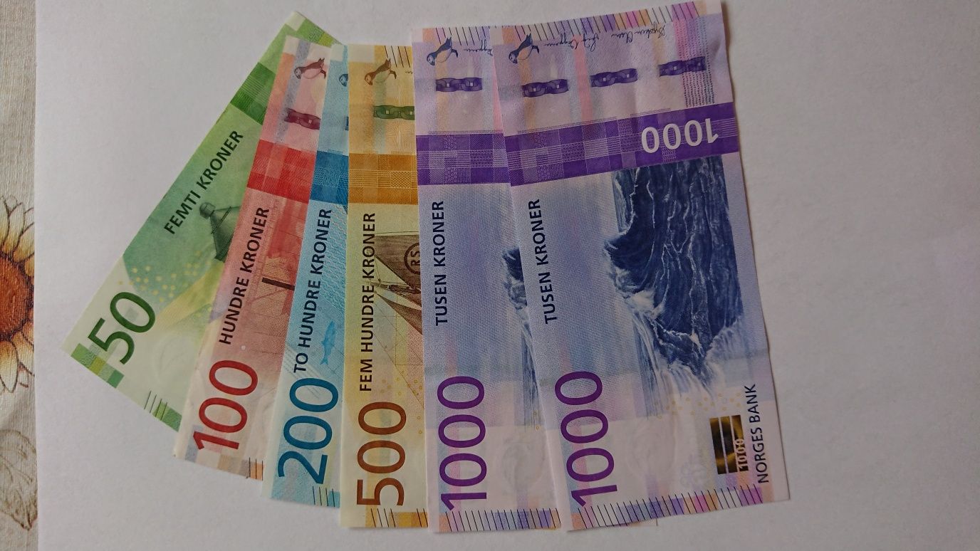 Banknoty Norweskie, Korony Norweskie