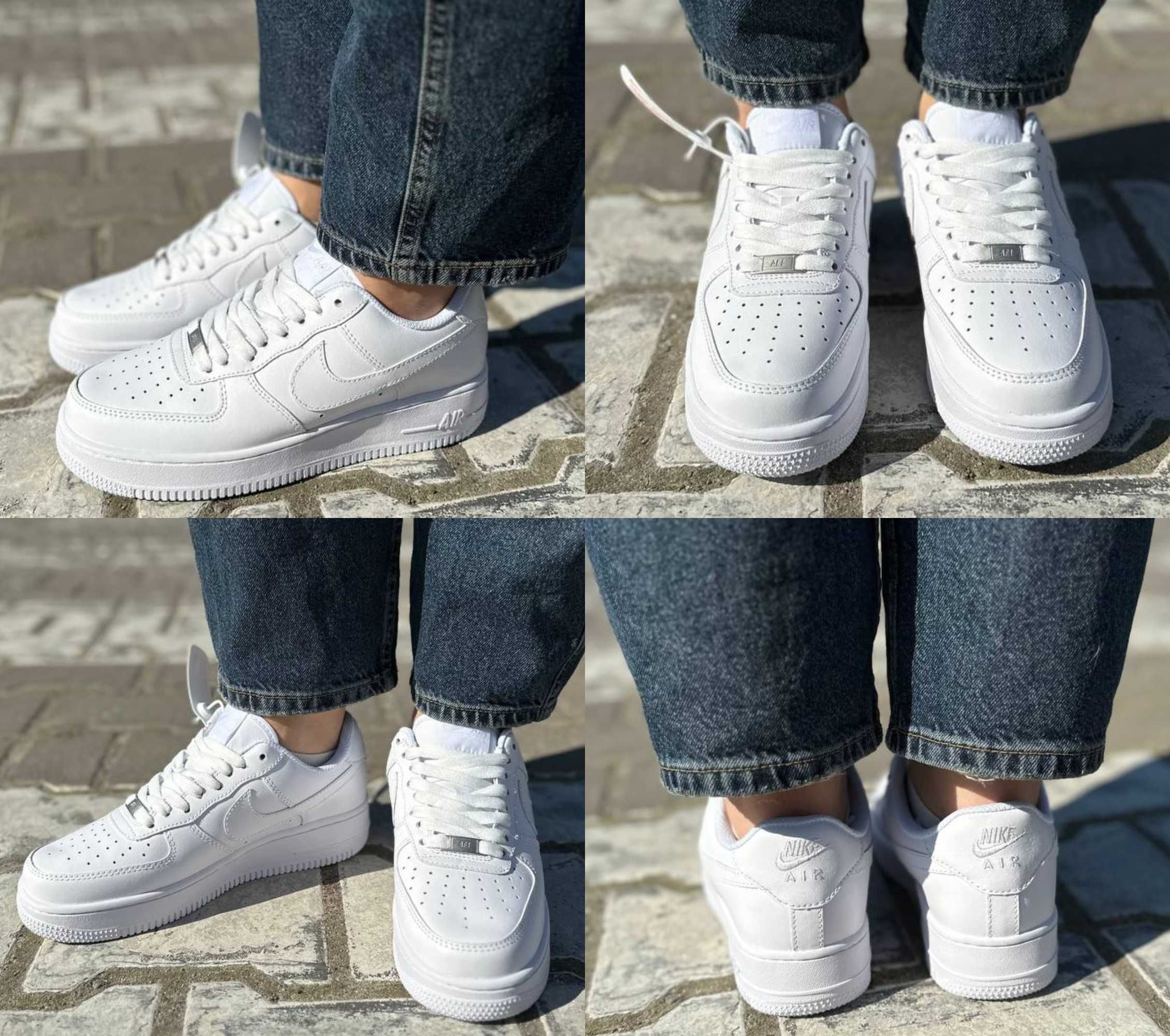 Кроссовки Nike Air Force 1 Low Classic White Premium 36-45 Новинка!