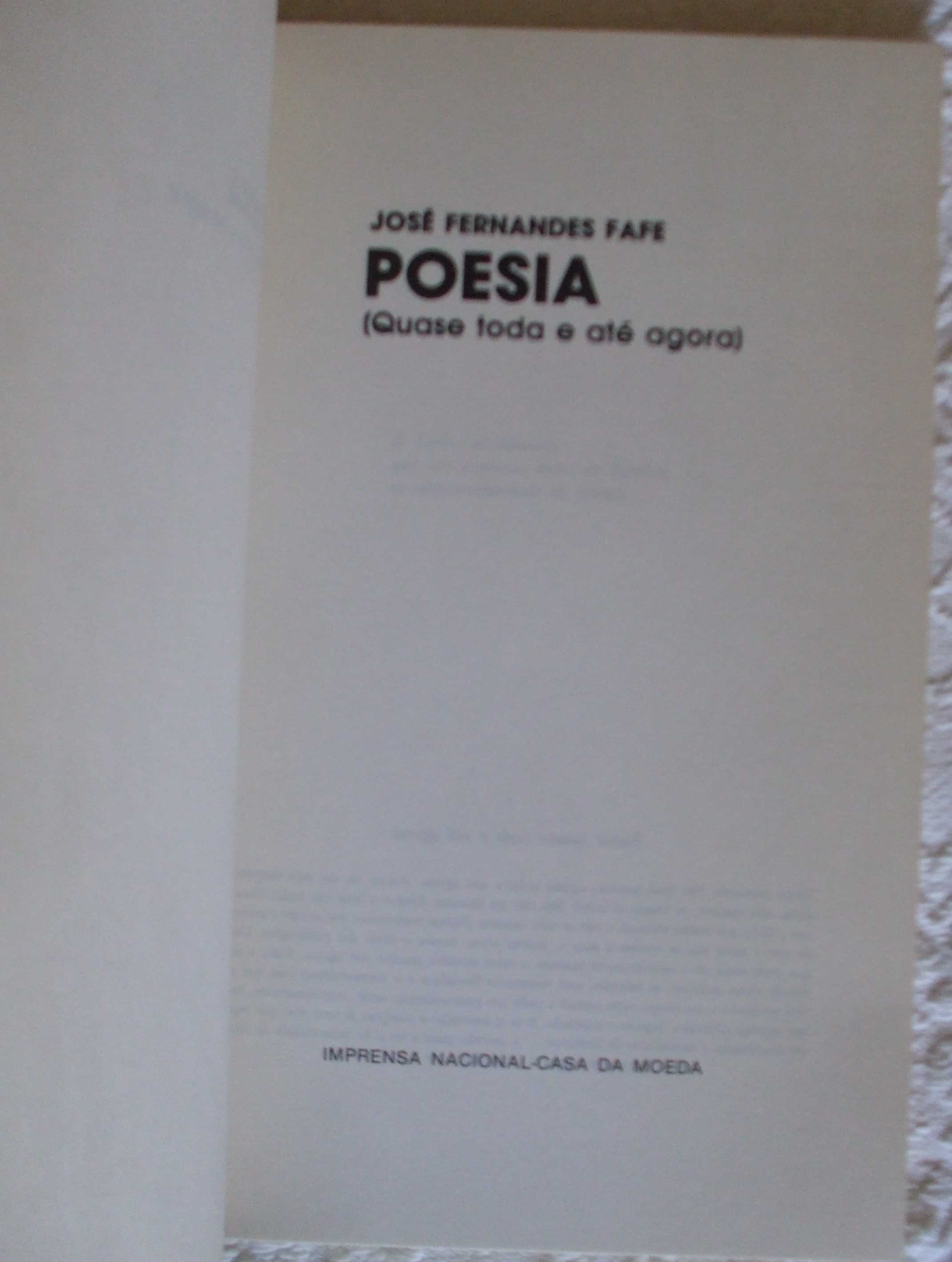 Poesia (quase toda e até agora), José Fernandes Fafe