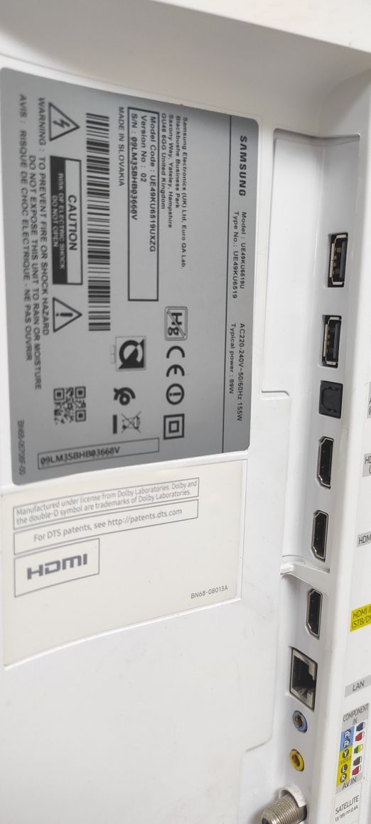 Изогнутый телевизор Samsung UE49KU6749U, Wi-Fi, 4K