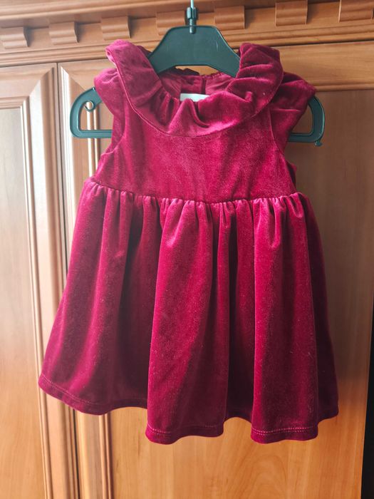 Welurowa sukienka hm