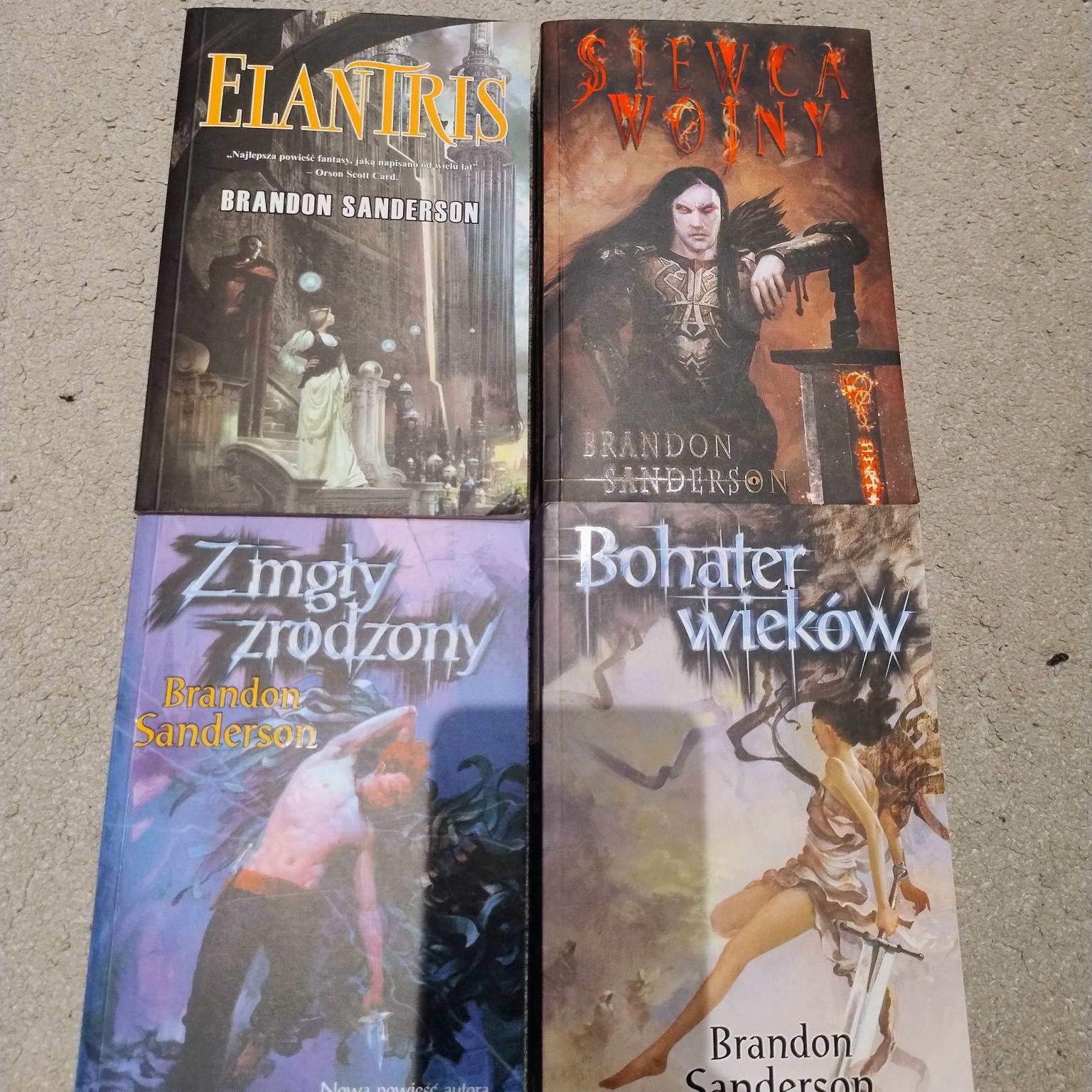 Siewca wojny Elantris Bohater wieków z mgły zrodzony Brandon Sanderson
