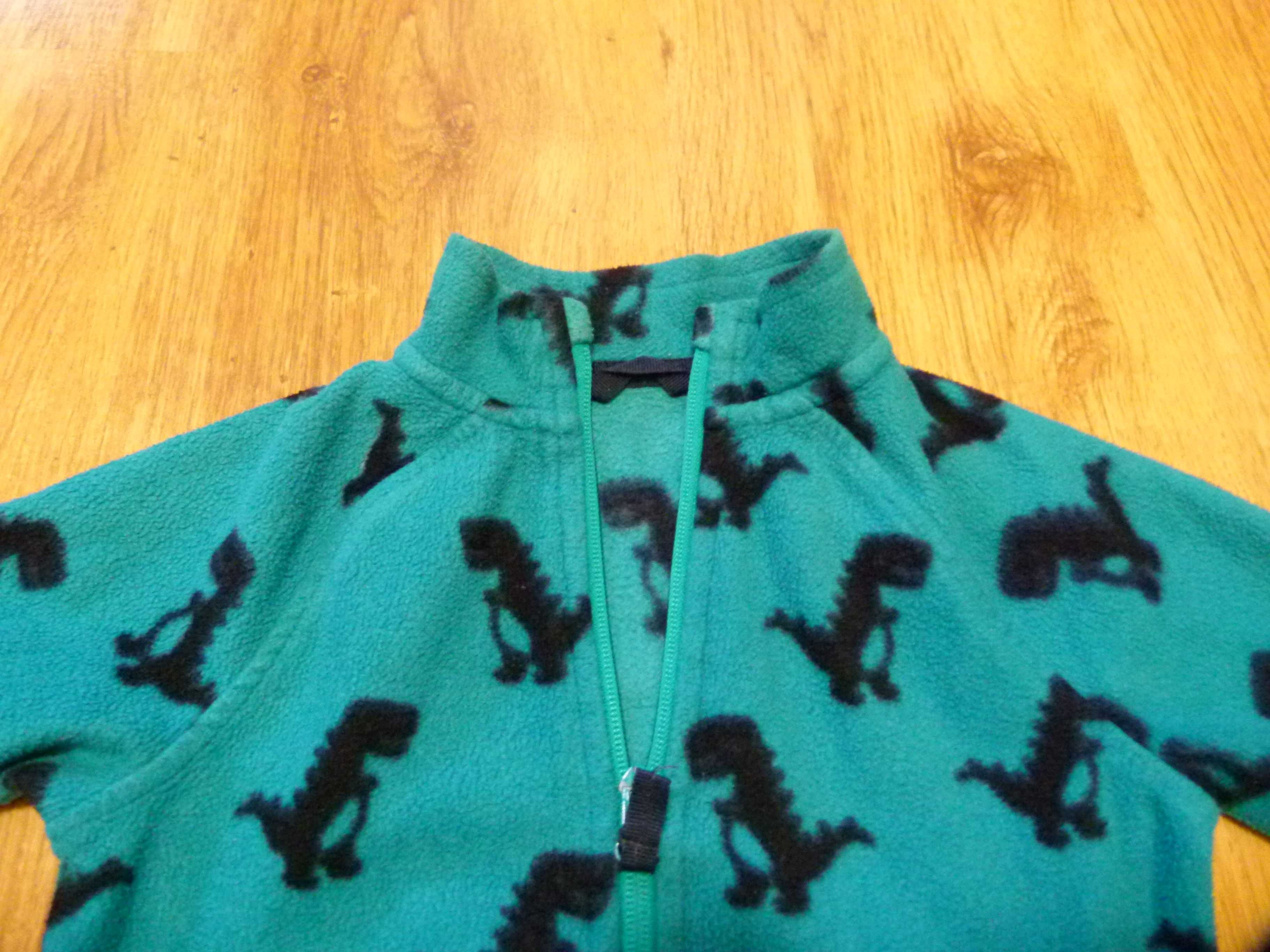 rozm 92 St.Bernard bluza polar kolor morski dinozaury chłopięcy