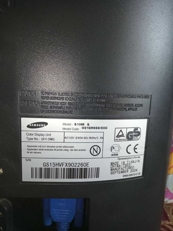 Продам ЖК-монитор 15 дюймов Samsung SyncMaster 510M