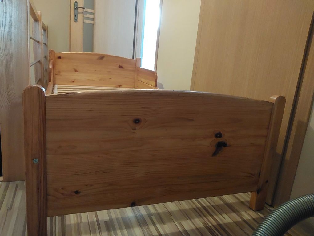 Drewniane łóżko 90x200