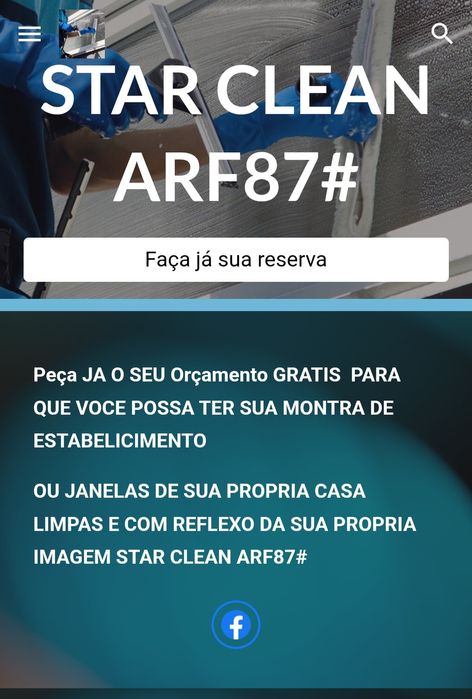 Faço trabalho de limpeza de montras e janelas