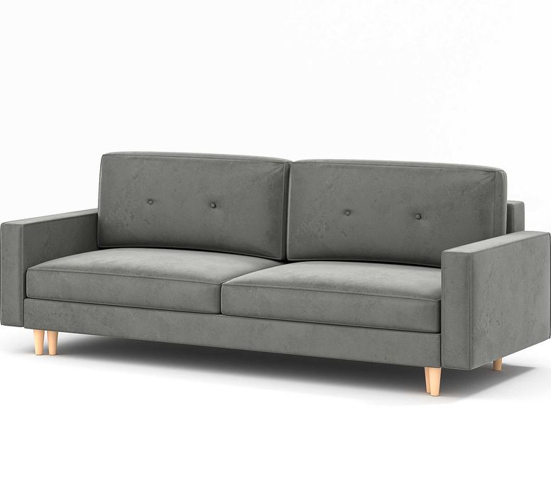Kanapa Sofa z funkcją spania Bahia nowa od ręki szara Monolith 85