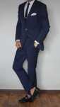Garnitur Roy Robson 100's Marlane Roz. 48 Kol. Granatowy Slim Fit