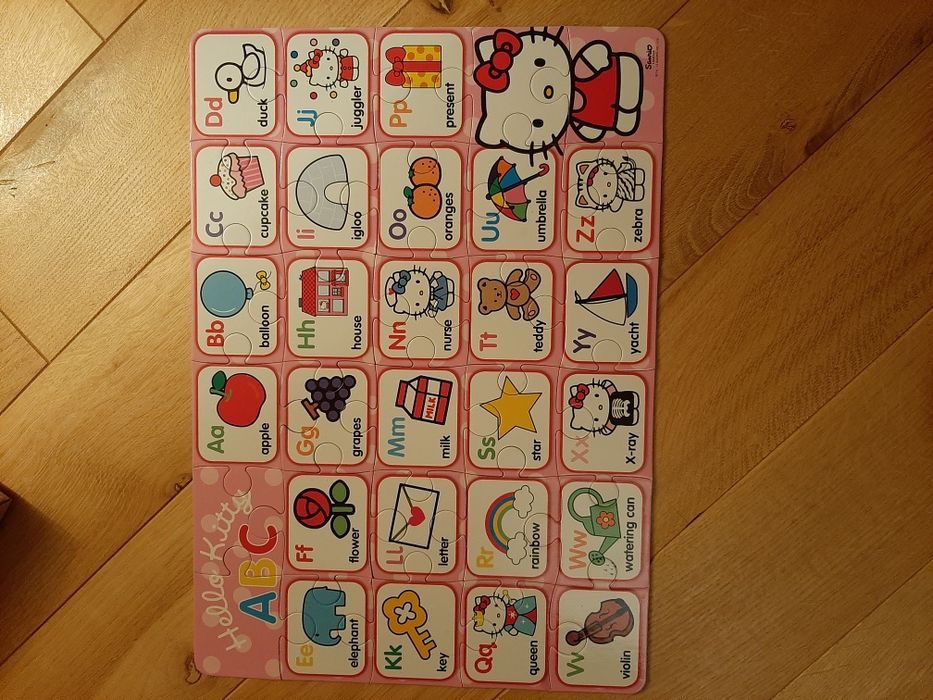 PUZZLE Hello Kitty alfabet ang.