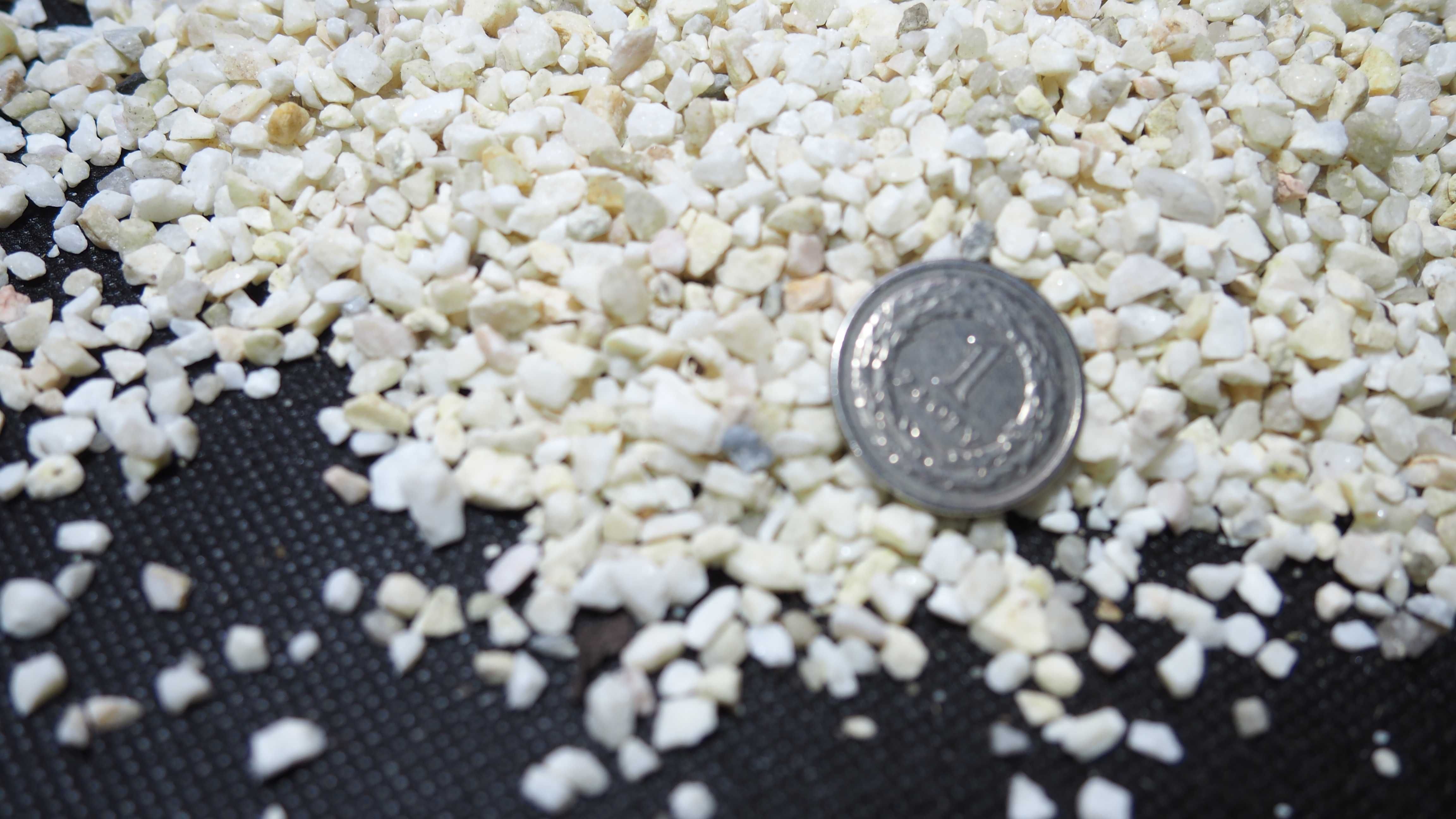 Grys żwirek piasek akwarystyczny biały, dolomit 1-2mm malawi 10kg