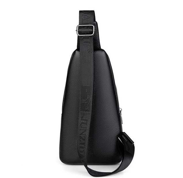 Мужская сумка бананка Кенгуру черная коричневая нагрудная барсетка