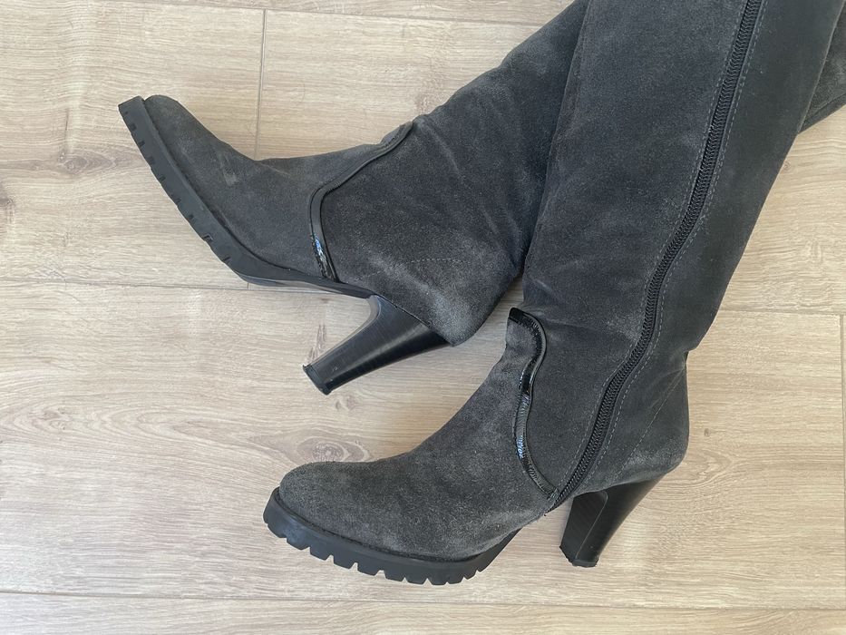 Botas de camurça cinza GABOR