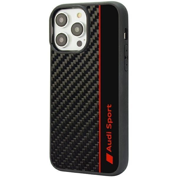 Etui iPhone 14 Pro 6.1" Audi Carbon Fiber Stripe, Czarny