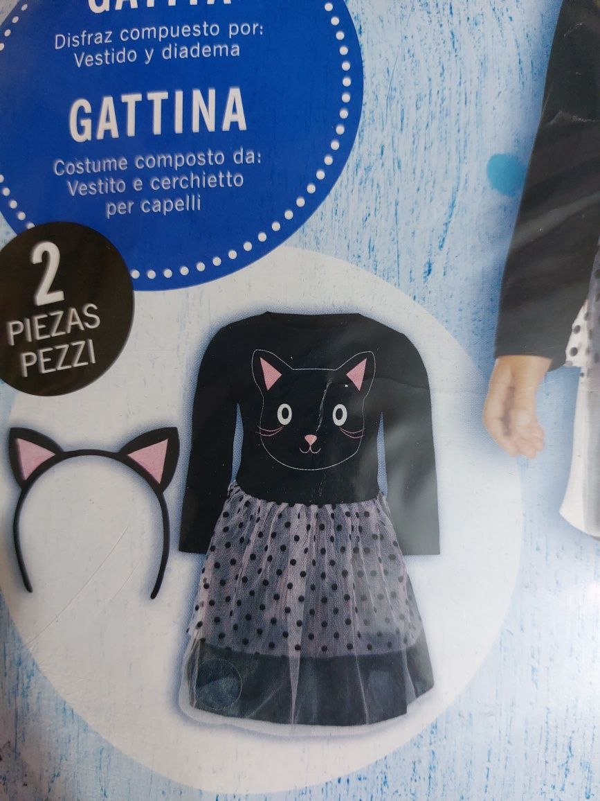 Vestido/Fantasia de Gatinha