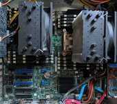 Intel s2600cp + 2x xeon e5-2690v2 + 64GB ram ddr3 ecc + chłodzenie CPU
