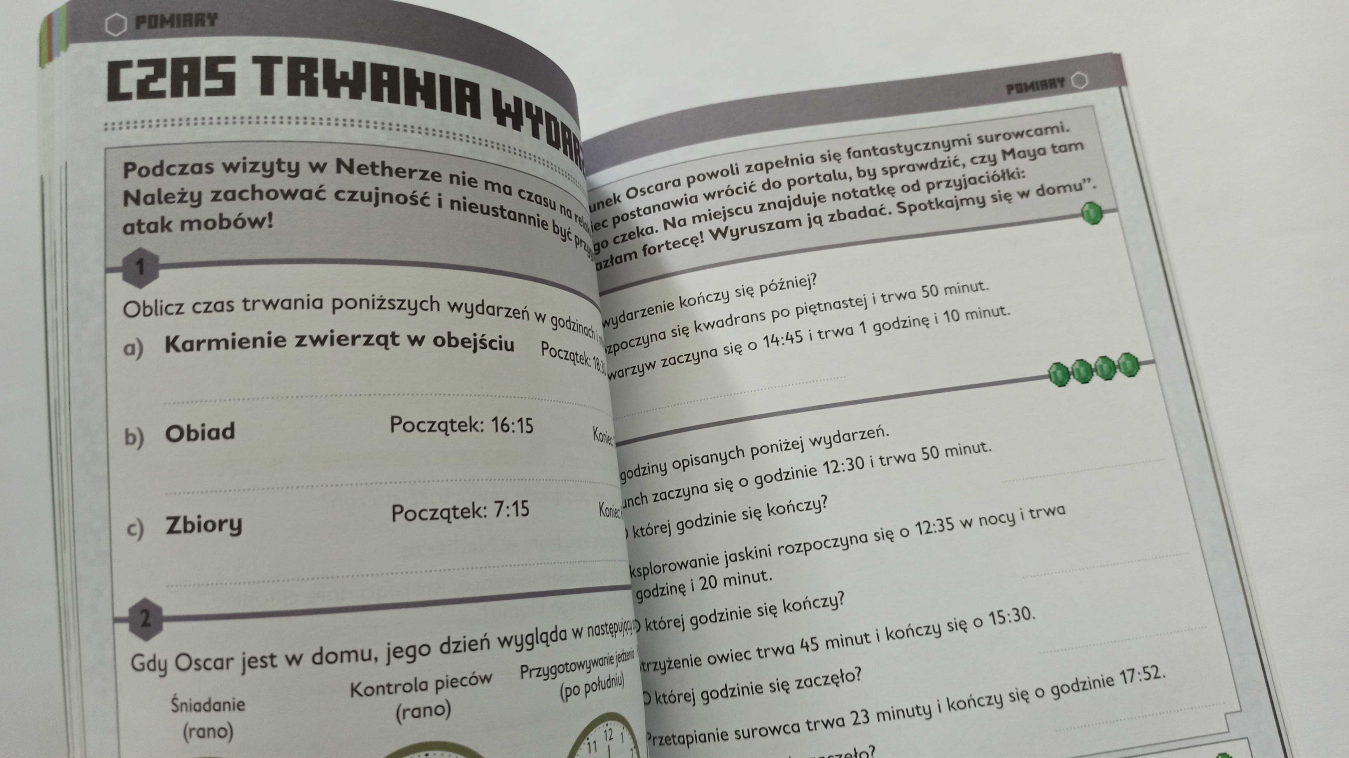 Minecraft – Matematyka Mega Zadania (wiek 9+) – NOWA książeczka