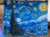 картина, пейзаж   Вінсента ван Гога «Зоряна ніч» (МОЖУ ПІД БУДЬ КОГО)