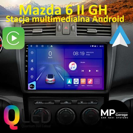 Mazda 6 II GH Radio Android DSP 4G Qled CarPlay/AndroidAuto LTE Montaż