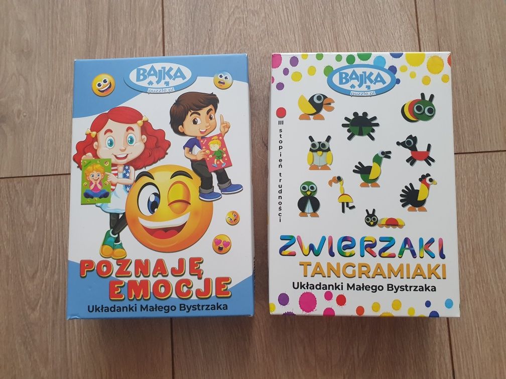 Zestaw układanki małego bystrzaka Poznaję emocje i Tangramiaki