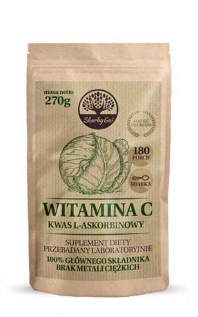 100% Naturalna Witamina C z kapusty Kwas L-askorbinowy  270g