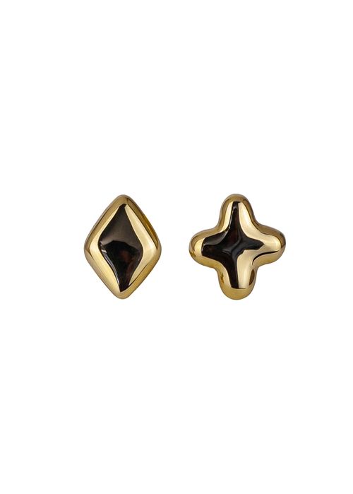 Gunia Сережки Придане срібло з позолотою