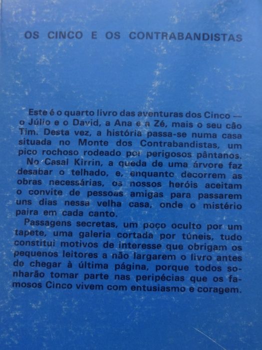 Livro da Colecção "Os Cinco" de Enid Blyton