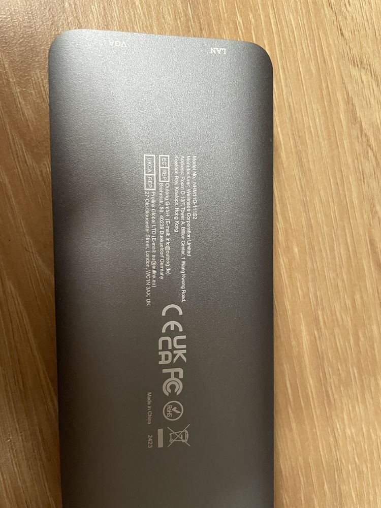 Novoo 11w1 stacja dokująca usb c 4k 60hz nowy