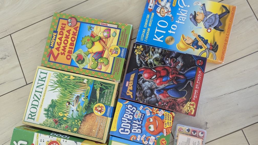 Zestaw gier i puzzli edukacyjne