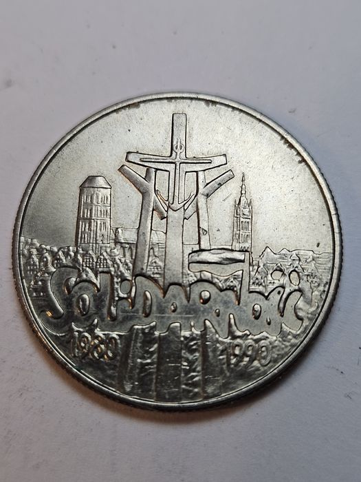 Polska, PRL, 10000 złotych 1990, Solidarność