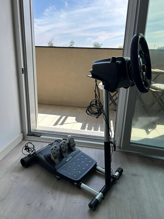 suporte + deluxe volante + logitech driving force + headset  + shifter