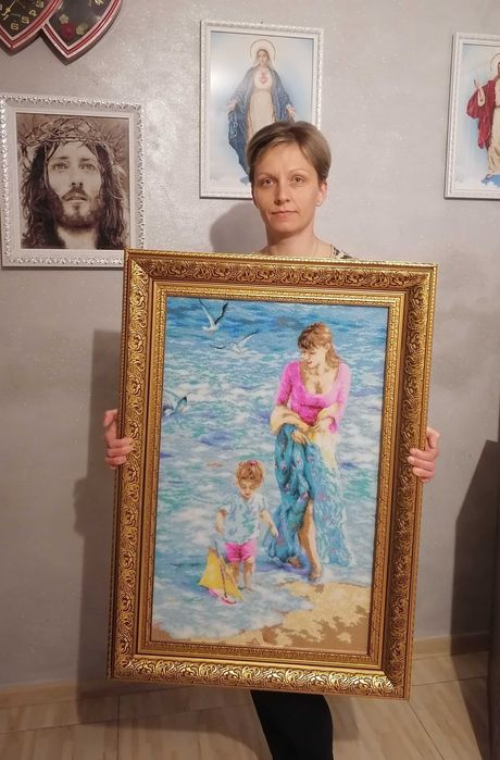 Sprzedam obraz ręcznie wyszywany