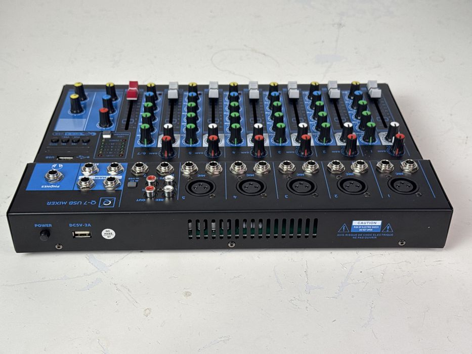 Mesa de mistura oqan q7 mk2 usb mixer