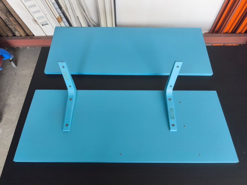 2 Prateleiras Quarto Criança Azul - 75x28cm