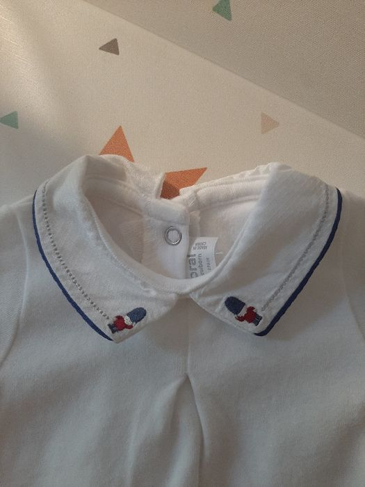 Mayoral śliczne eleganckie body chrzest 0-1mies 50-56