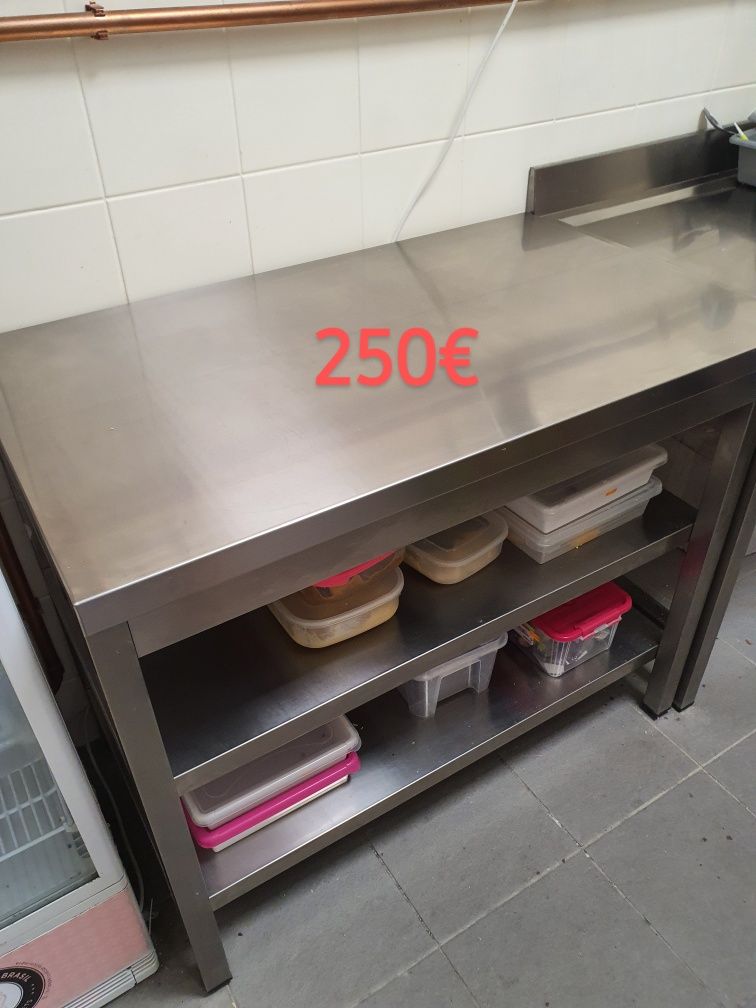 Bancadas de aço inox