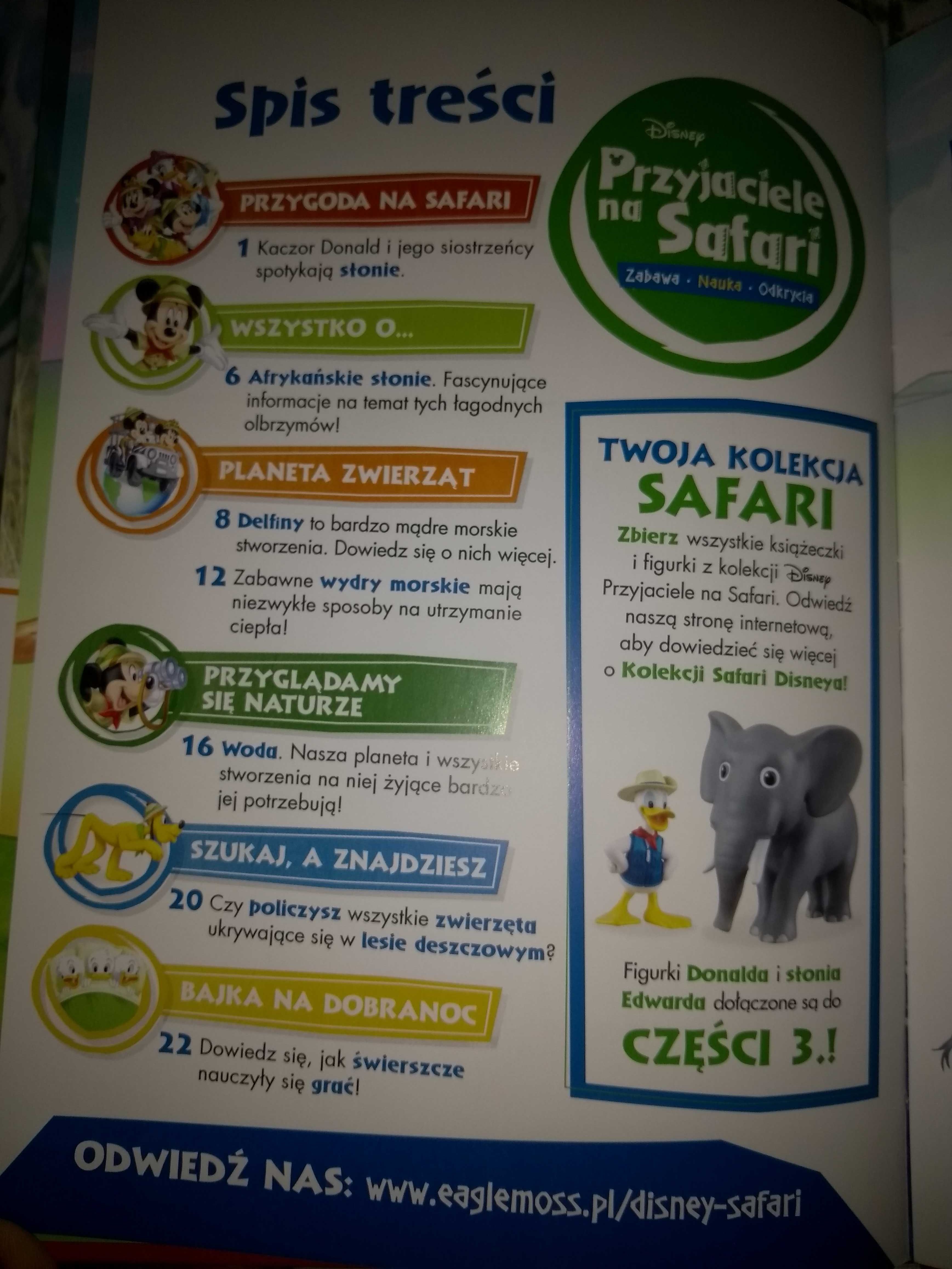 Komplet 4 książeczek Przyjaciele na Safari Disney