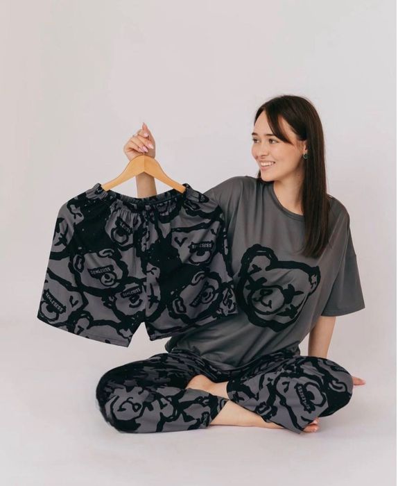 Женская пижама тройка. Жіноча піжама трійка