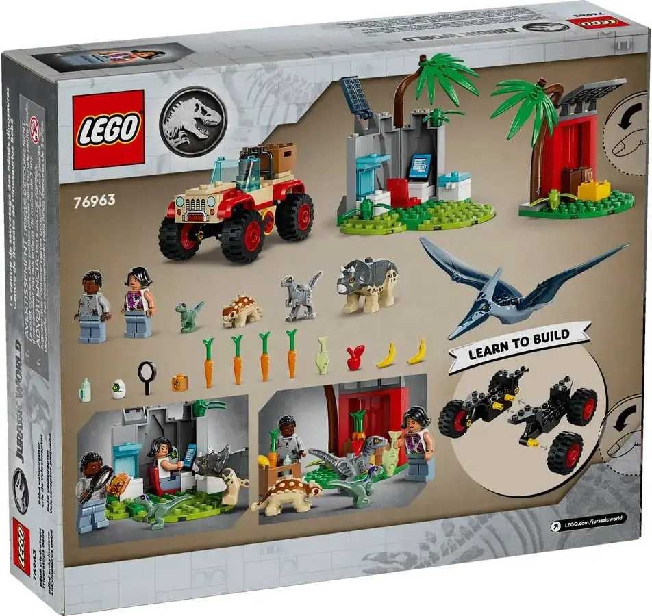 Конструктор LEGO Jurassic Центр порятунку малюків динозаврів (76963)