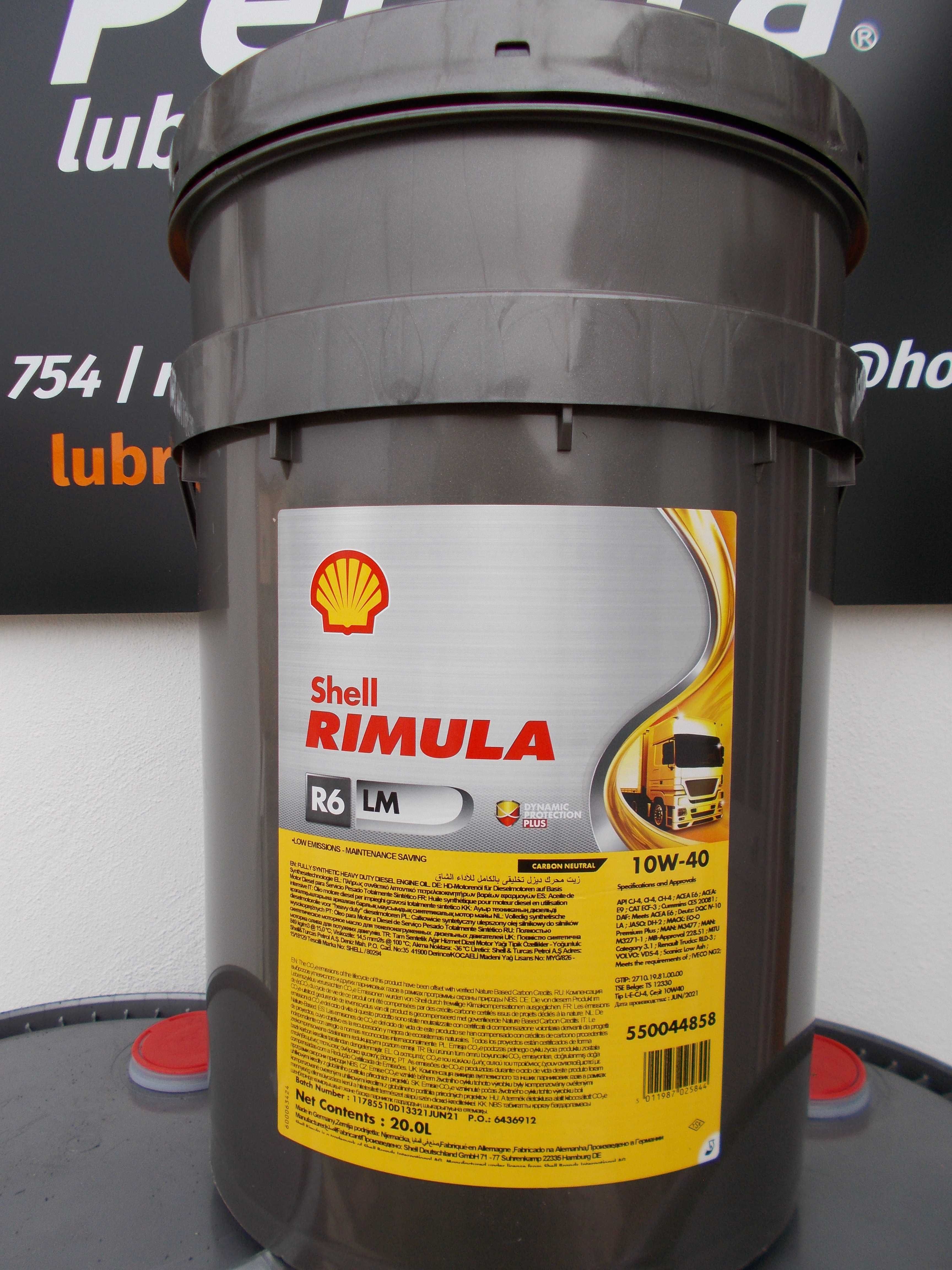 Shell Rímula R6 LM 10w-40 ( 20 Lt )