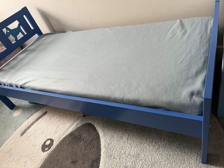Łóżko dziecięce IKEA Kitler z barierką, 160x70 cm