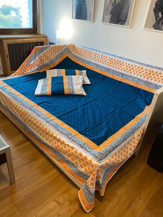 Komplet pościeli z bawełny, ręcznie block printed z Bangladeszu