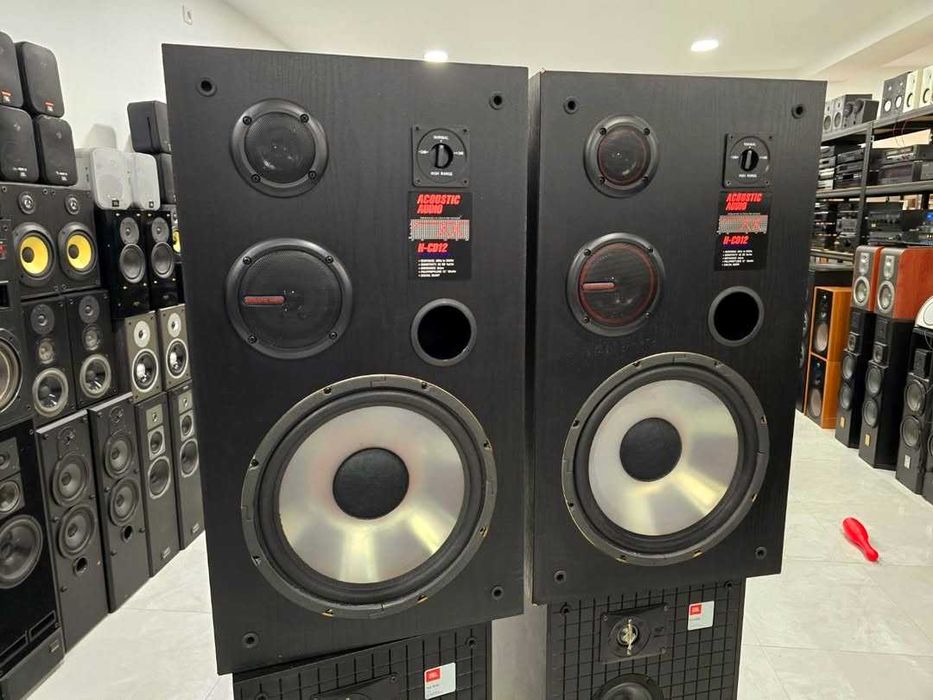 Колонки Acoustic 2x250Вт. НЧ-12"/ Чуйка-95Дб. Усилитель Onkyo Pioneer